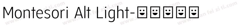 Montesori Alt Light字体转换